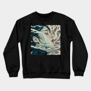 Cyberpunk Yakuza Girl Anime Crewneck Sweatshirt